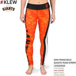 KLEW San Francisco Giants Team Stripe Leggings